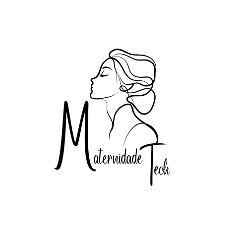 Logo Maternidade Tech - desenho linear de uma mulher
